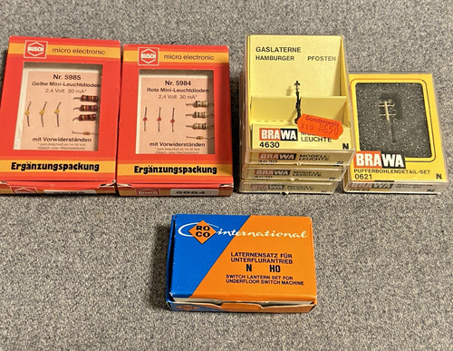 Escala N Busch 5984 5985 Brawa 4630 0621 Roco juego de láminas 2 figuras Merten 2451 | Condition: Gebraucht