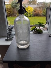 Antique Davies and Shepheard Chemists Chester Soda Syphon Glass Bottle
