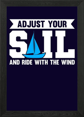 Gerahmtes Wandbild Segel und Segelboot Poster Leinwanddruck Bild