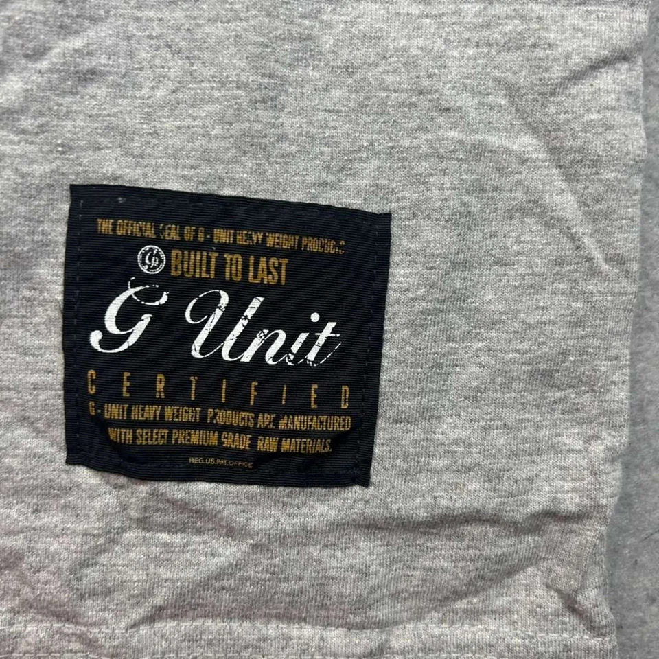 VTG G Unit Shirt Mens 3XL Gray Cotton Long Sleeves Heavyweight Y2K Tee NWT - Image 3 of 4