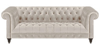 WeißE Chesterfield Polstercouch Designer Dreisitzer Moderner 3-Sitzer