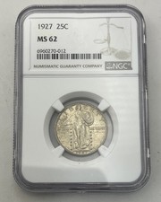 1927 25C MS 62 Standing Liberty