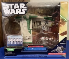 Star Wars Micro Galaxy Squadron (GREEN) GRAND ARMY OF THE REPUBLIC BATTLE PACK