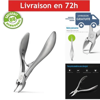 Coupe-ongles épais FERYES en acier inoxydable avec étui - Photo 1/4