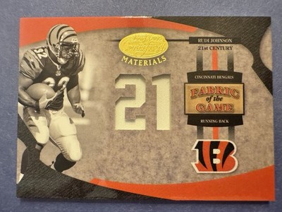 2005 Certified Materials Fabric Of The Game RUDI JOHNSON 05/21 21st Century SP