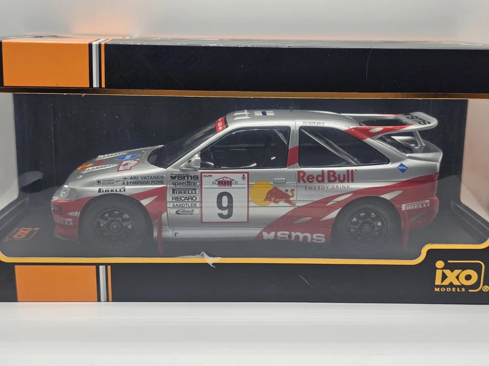 Ford Escort RS Coswort Rally Acropoli  1994 #9 Vatanen 1:18 Ixo Models In Box - Immagine 2 di 4