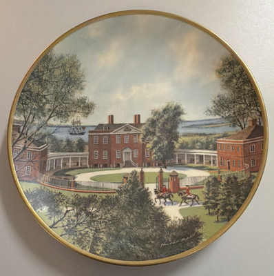 Gorham Southern Landmark Tryon's Palace Fine China Collector Plate, Limited Ed