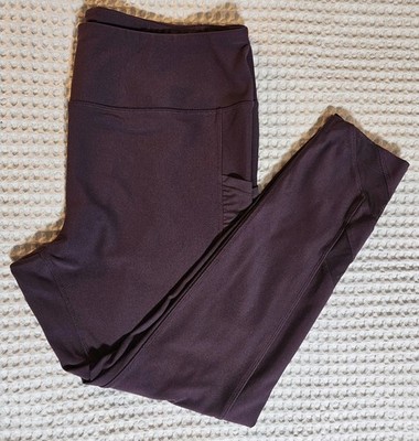 Mondetta High Waisted Active Tight With Mesh Inserts Plum XXL Side Pockets