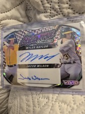 JACOB WILSON/MYLES NAYLOR DUAL AUTO RC! SSP#4/6! 2023 LEAF VIVID COLORFUL COMBOS