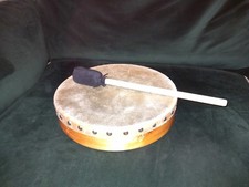 10 Inch Buffalo Drum with Mallet. Similar to a Bodhran. VGC
