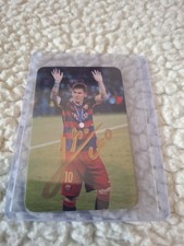 Hand Signed Lionel Messi Card With Holographic Sticker On The Back