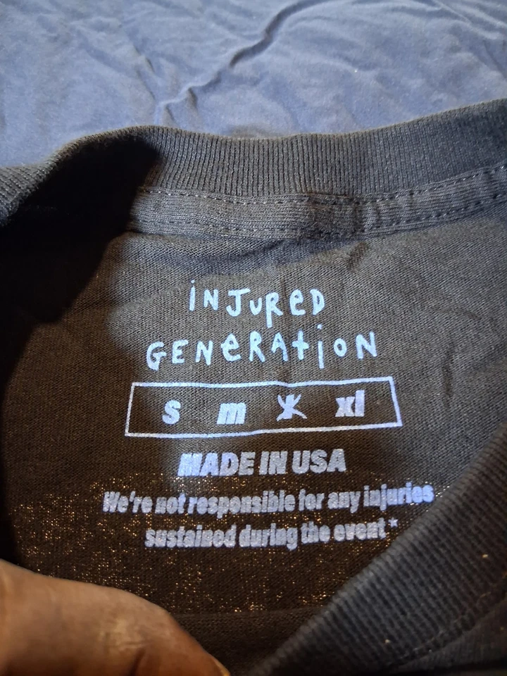 ASAP Rocky Injured Generation Tour Short Sleeve T-Shirt Mens Large Hip Hop NWoT - Image 3 of 4