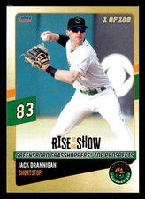 Jack Brannigan 2025 Greensboro Grasshoppers GOLD Top Prospects (Pirates) /100