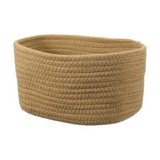 Small Rope Basket 8.3x5.9x4.7 Inch Small Woven Basket Rectangular Khaki