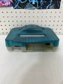 Nintendo 64 N64 Ice Blue Clear Console w/ Matching OEM Controller - Region Free