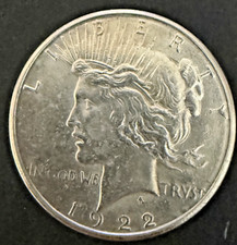 1922-S Peace Silver Dollar $1 Choice Uncirculated