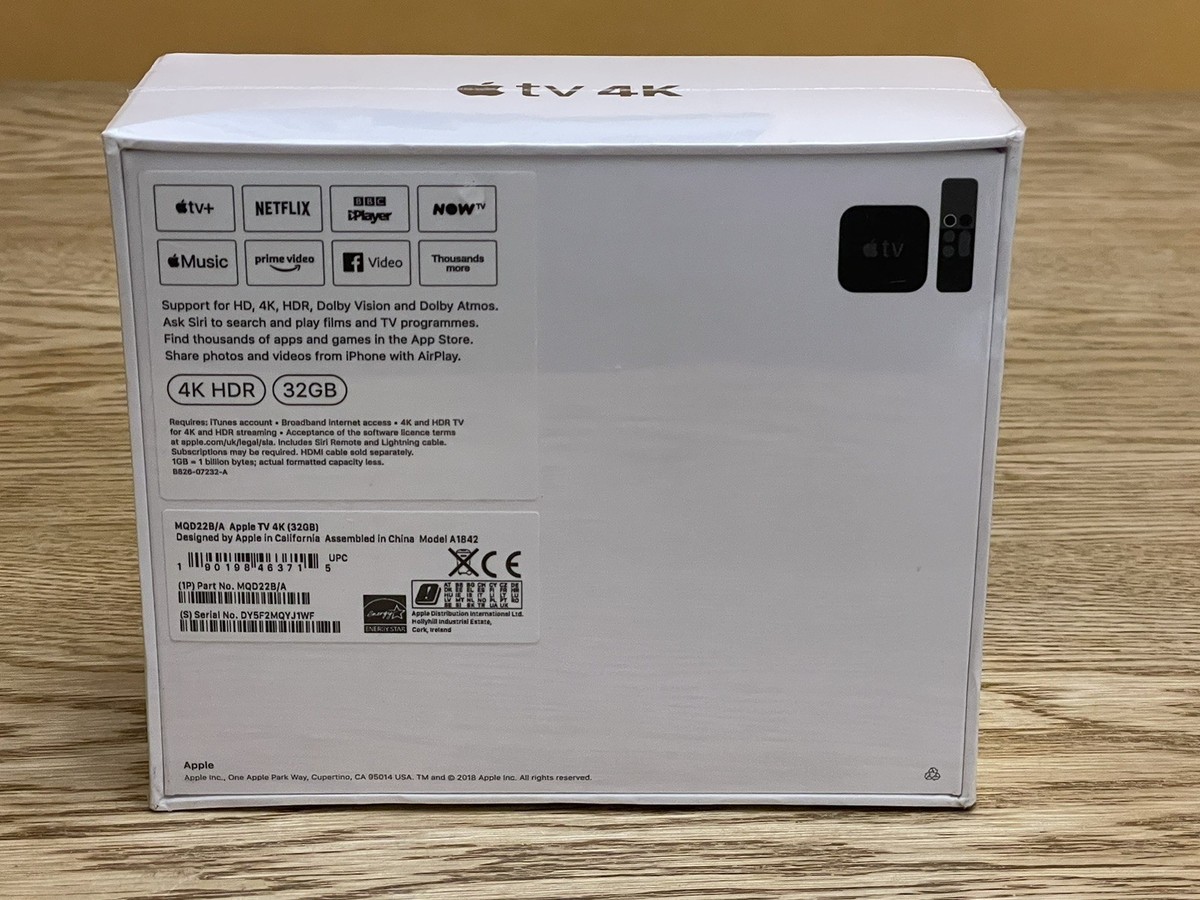 Apple TV (5th Generation) 4K 32GB HD Media Streamer - A1842 for