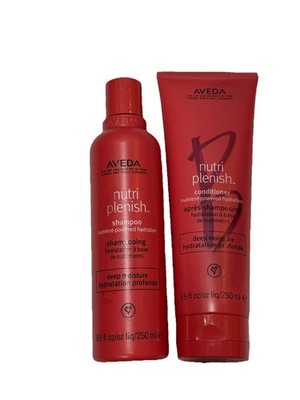 NEW Aveda Nutriplenish Deep Moisture Shampoo and Conditioner 8.5 oz Duo Set