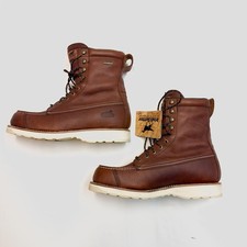 Irish Setter Men's Brown Leather Ankle Lace-Up Boots Round Toe US 11.5 EE