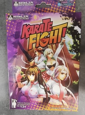 NINJA Division TAKOASHI University KARATE Fight CARD Game SODA pop MINIATURE Box