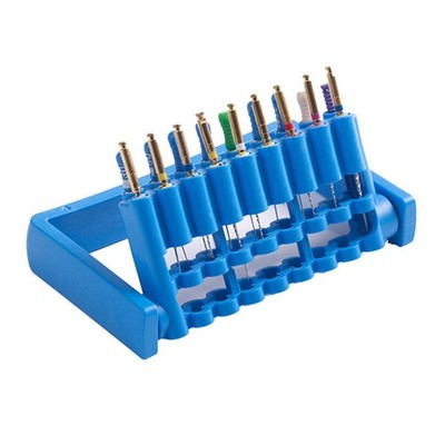 2Pcs Dental Endo Root Canal Files Holder Sterilizing Disinfection Box 18 Holes