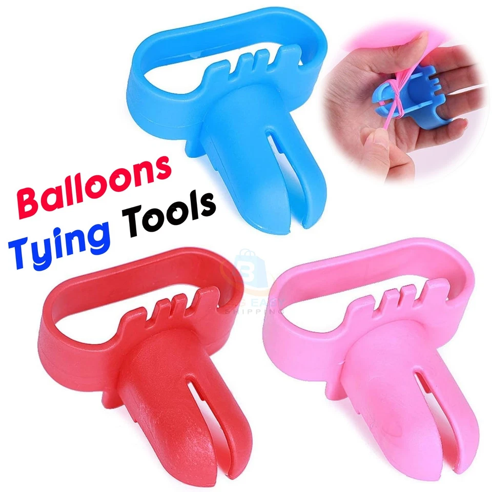 5X Easy To Use Knot Tying Tool for Latex Balloons Quick Knotter Party Supplies
