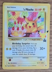 Birthday Pikachu #24 Celebrations 25th Anniversary Black Star Promo