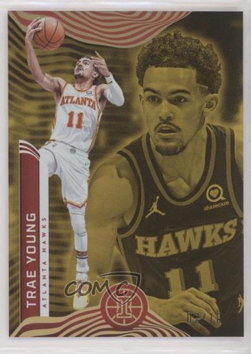 Trae Young [Gold] #52 2021 Panini Illusions card