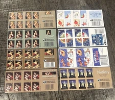 LOT OF 8 Holiday -Christmas USPS Forever Stamps 160 Total Nativity Sleigh Child