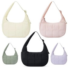 Womens Crossbody Purse Puffer Tote Bag Padding Shoulder Bag Quilted Tote Bag