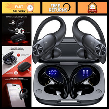 Wireless Bluetooth Earbuds with 80hrs Playtime, IPX7 Waterproof, Deep Bass, Char