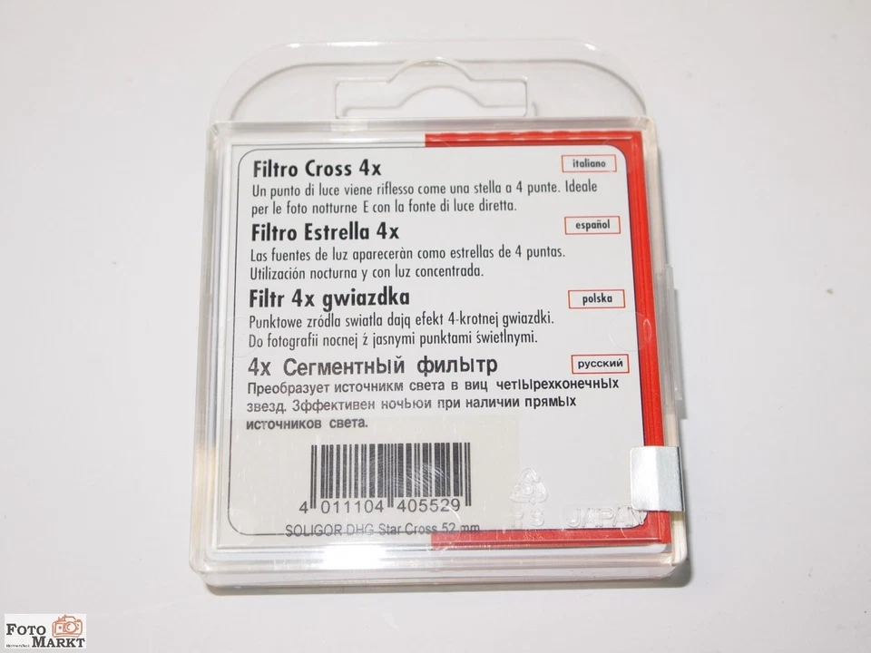 Star 4-way Grid Filter Cross Grid Star Filter for Lens 52 mm Thread - Image 3 of 3