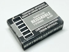 Vintage L & C Hardtmuth #192/2 Compressed Charcoal 12 Sticks