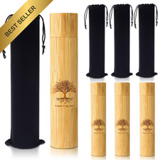 Thyle Biodegradable Bamboo Scattering Urns for Ashes 9 x 2 Inch Cremation Tubes