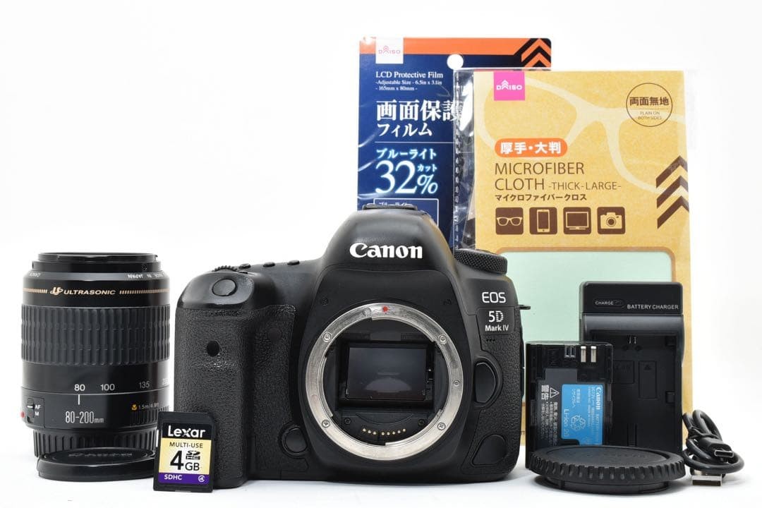Canon EOS 5D Mark IV Digital SLR Camera with EF 80-200mm Lens
