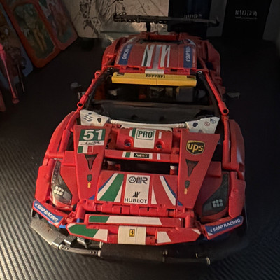 LEGO Technic Ferrari 488 GTE AF Corse #51 42125 Complete Set 1677 pcs