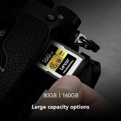 Lexar 160GB Professional CFexpress Type A Gold Series Memory Card 