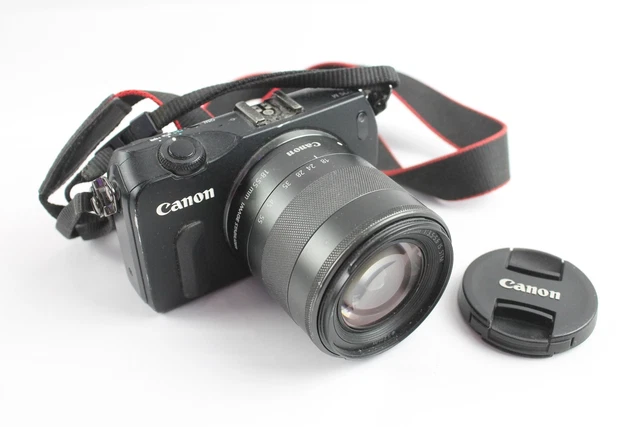 Canon EOS M Mirrorless Digital Camera Working w/ Canon EFM 18-55mm F/3.5-5.6