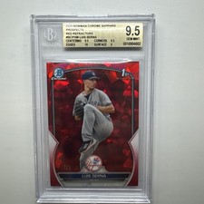 2023 Bowman Chrome Sapphire Luis Serna Red /5 BGS 9.5