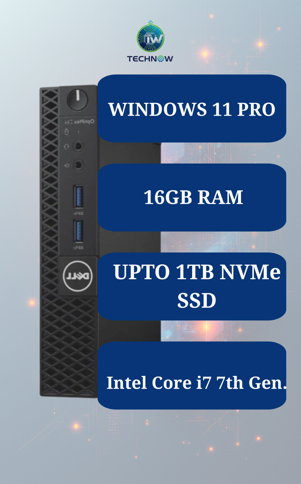 Dell Windows 11 Pro Desktop Computer PC Up To i7 7th Gen. 32GB RAM 1TB ...