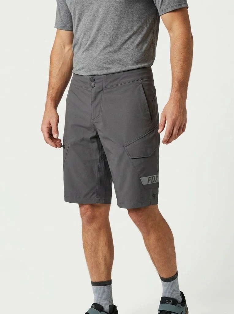 Fox Racing Ranger MTB Shorts Mens 32 Gray Mountain Bike Cycling Cargo Pockets