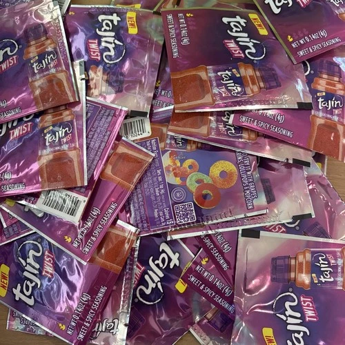 50 Tajin Twist Sweet & Spicy Seasoning Packages Of .14 Oz (4g) Lot Of 50  New