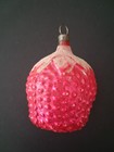 Antique German Glass Strawberry Ornament — photo 1