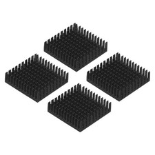 4Pcs 40x40x11mm Heatsink Aluminum Radiator Heat Sink Cooling Black