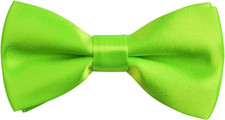 Solid Banded Adjustable Length Pre-tied Boy's Bow Tie