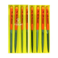 Tsubosan 8pcs Needle File Set Smooth Cut ST00803 200mm Japan Metalworking Tools