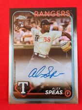 2024 TOPPS CHROME (RC) - ALEX SPEAS #RA-ASP BASE AUTO