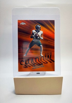 2025 Topps Chrome Jalen Hurts Shadow Etch Orange /25 Case Hit Philadelphia Eagle
