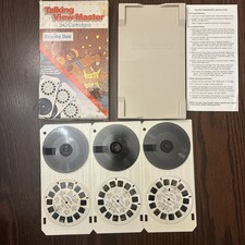 Vintage Talking View-Master Scooby Doo, Lot Of 3, Plus Tray And Instructions