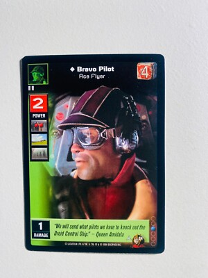 STAR WARS YOUNG JEDI BRAVO PILOT NM-MT CARD